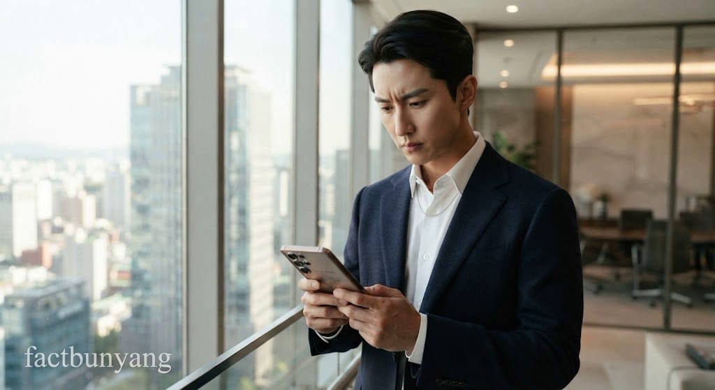 증여세 자금출처조사 해명 자료와 가산세율을 대조하는 남성