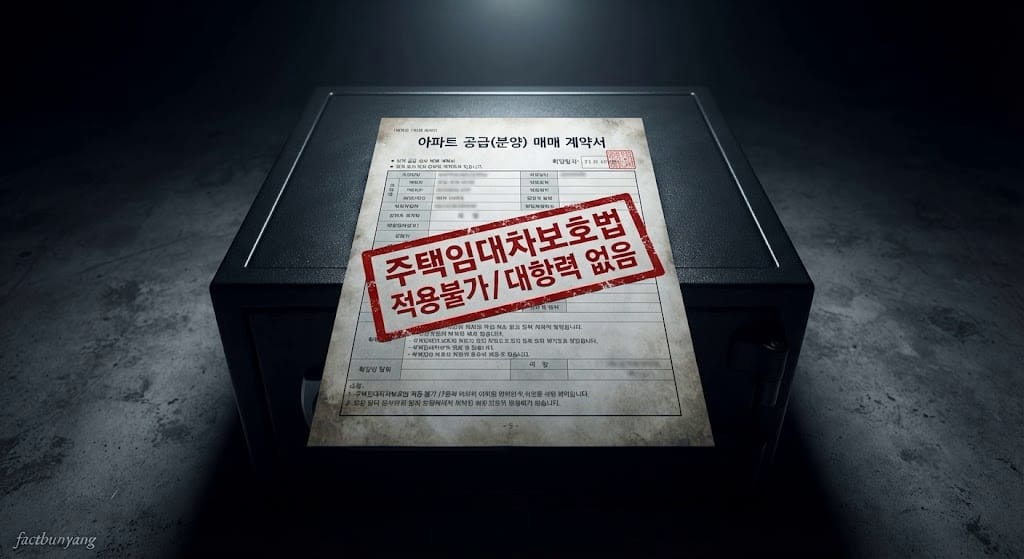 매매 계약으로 전산망에 등록되어 주택임대차보호법의 대항력을 상실하고 HUG 보증보험 가입 거절 처분을 받은 이면 계약 조항 서류