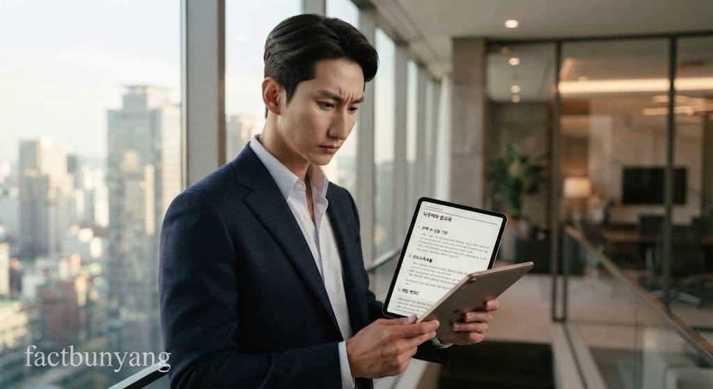 주거용 오피스텔 양도세 중과율 수치와 세무 판례 지표를 검토하는 남성