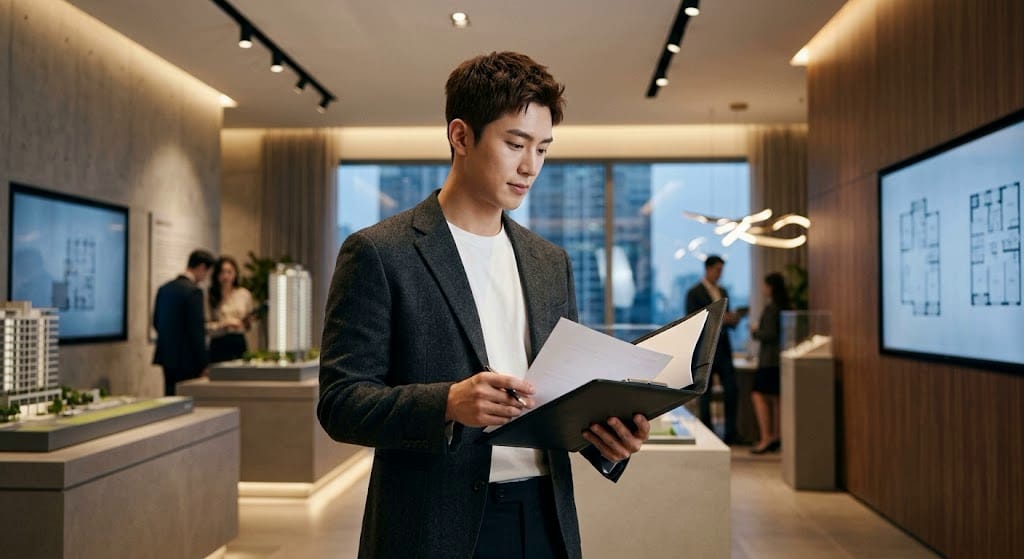 무주택 세대 구성원 분리 세대주 자격 및 특별공급 당첨 취소 조건을 검토하는 20대 남성