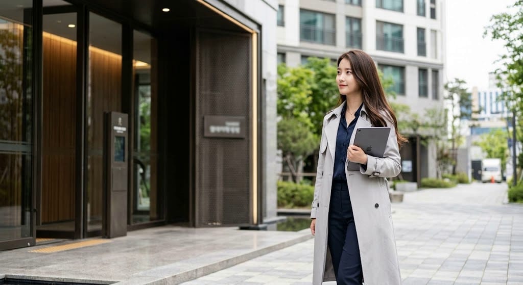 독립 거주지 실거주 여부와 세대주 분리 요건 기준을 대조하는 20대 여성
