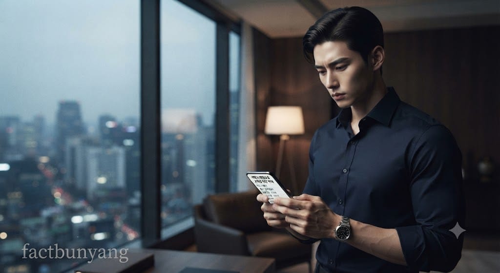 날림 시공 현장의 임시 준공 허가 소송 실태를 대조하는 남성